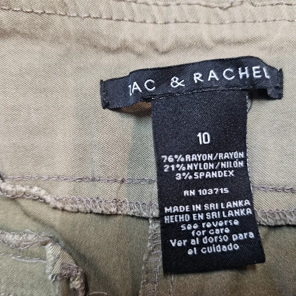Zac & Rachel Taupe Stretch Trousers Women’s Size 10 | Business Casual Pants